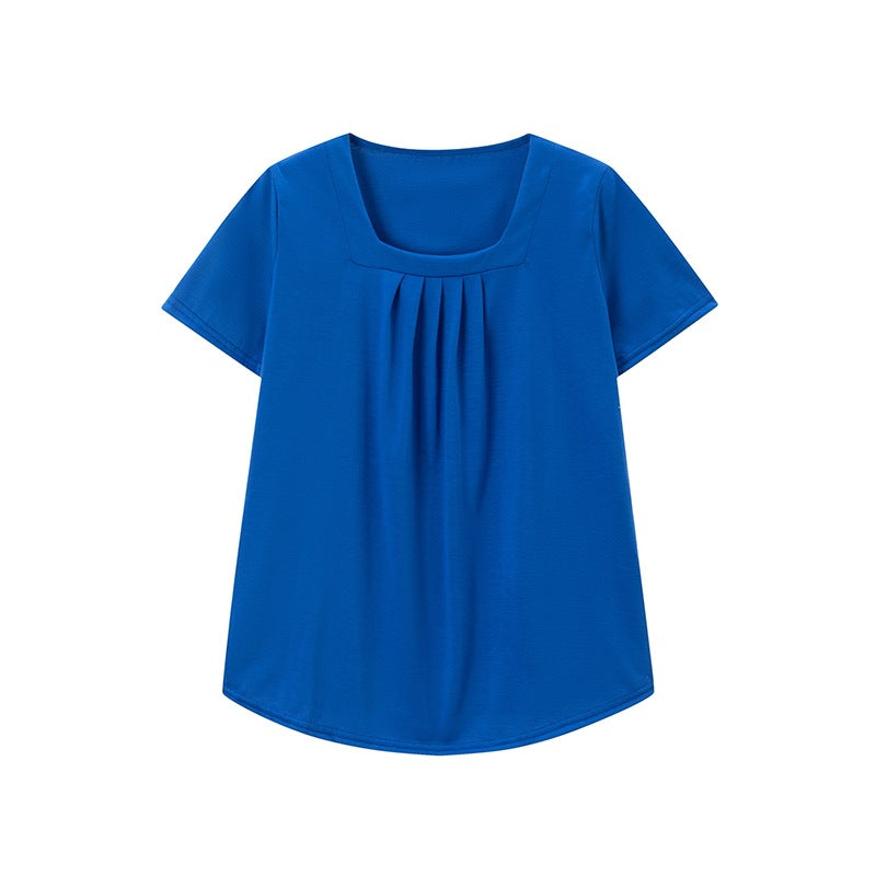 Women Square Neck Pleated Top Lune London