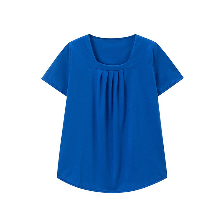 Women Square Neck Pleated Top Lune London