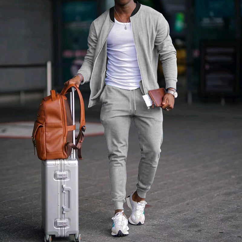 Men's sporty travel set with light jacket and jogger pants Lune London