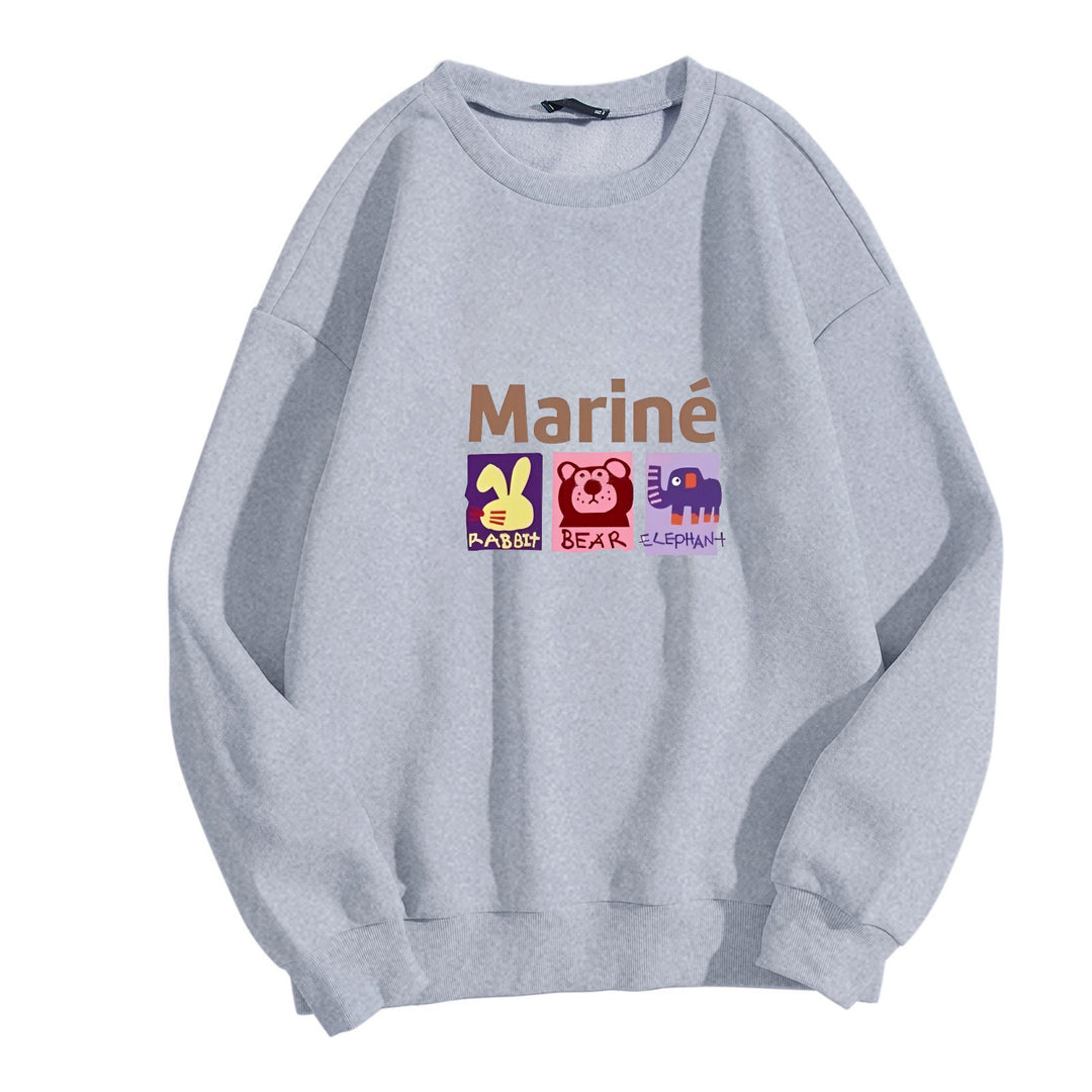 Women's cozy sweatshirt with animal motifs Chic & Stil
