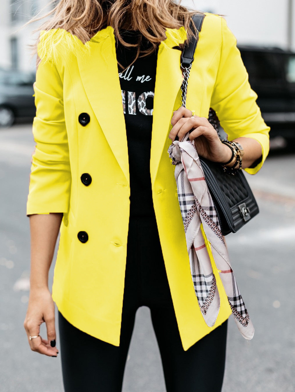 Lune London | Women's elegant tailored blazer with double button placket