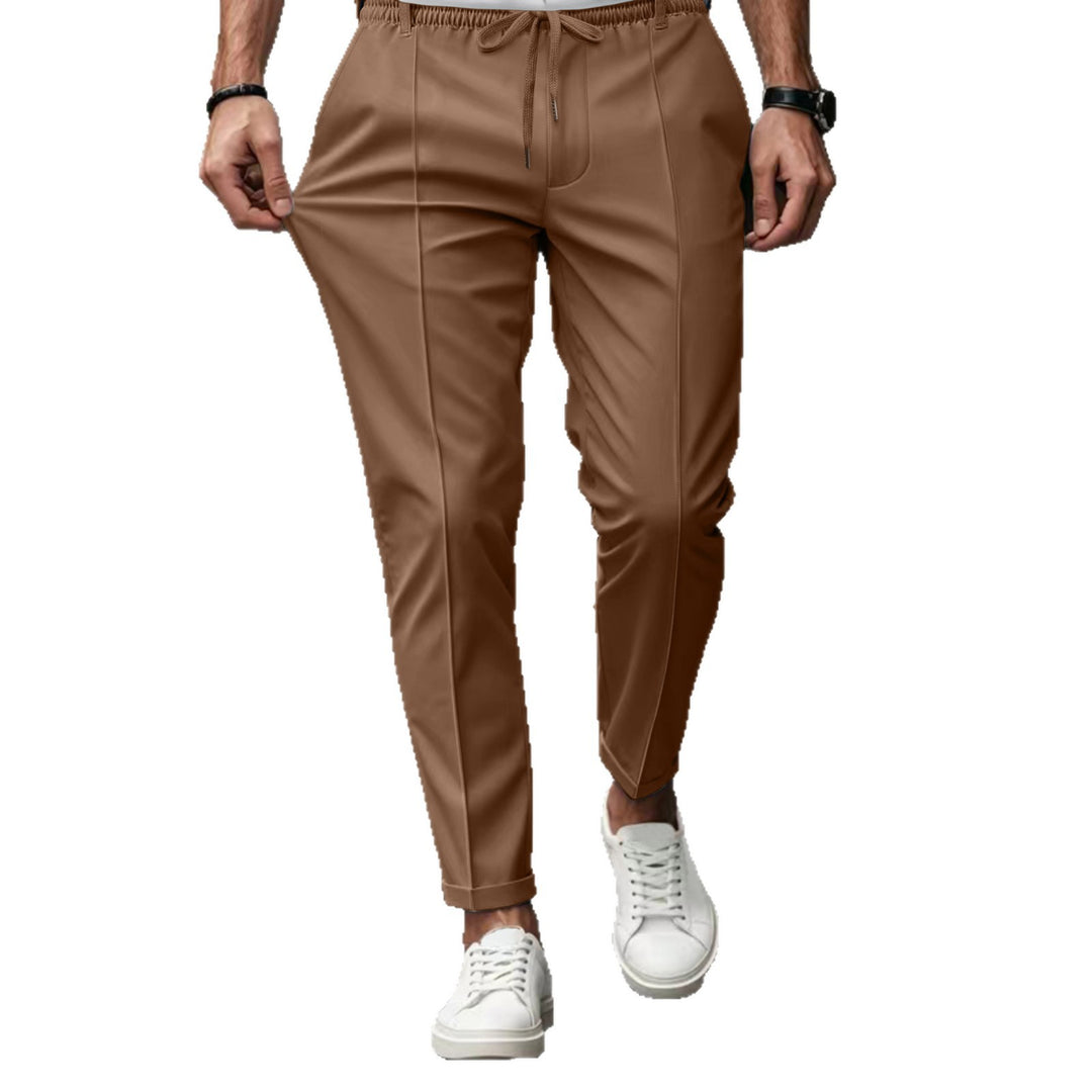 Elegant chino pants for men with elastic waist and side pockets Lune London