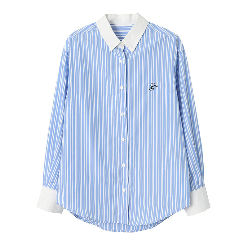 Women's Classic Shirt Blouse with Fine Stripes Chic & Stil