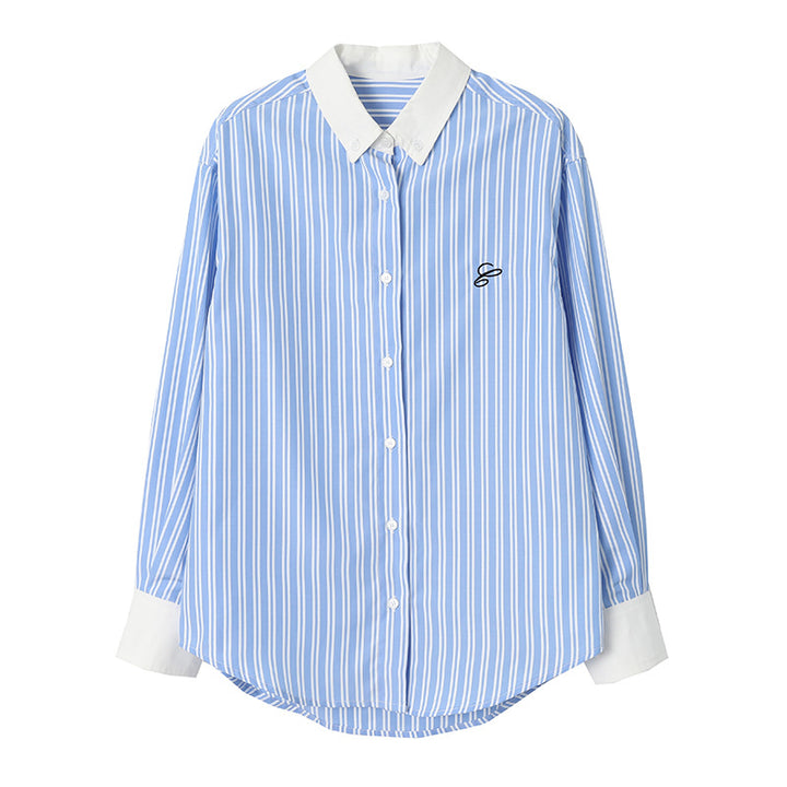 Women's Classic Shirt Blouse with Fine Stripes Chic & Stil