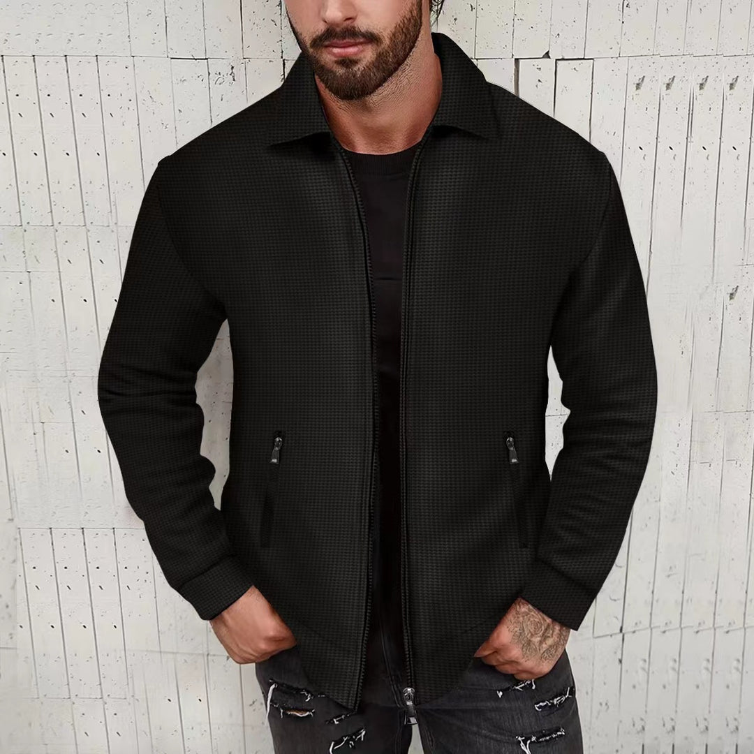 Fashionable men's leisure jacket with trendy zippered pockets Lune London