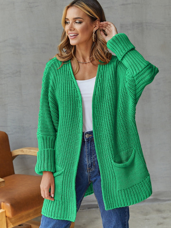 Cardigan pour femmes avec poches profondes et surface texturée Chic & Stil