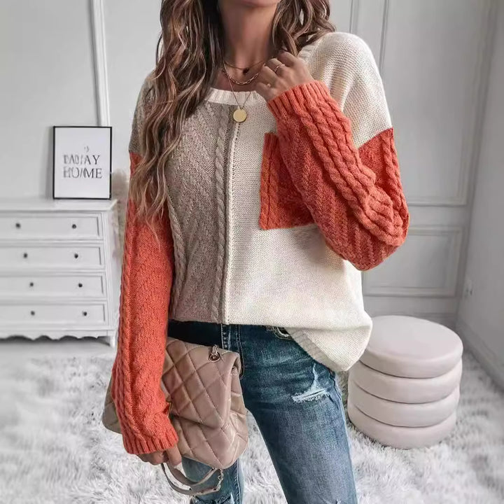 Casual knit sweater for women with asymmetrical design Lune London