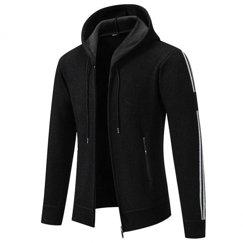 Sporty hoodie jacket for men with an innovative material blend Lune London