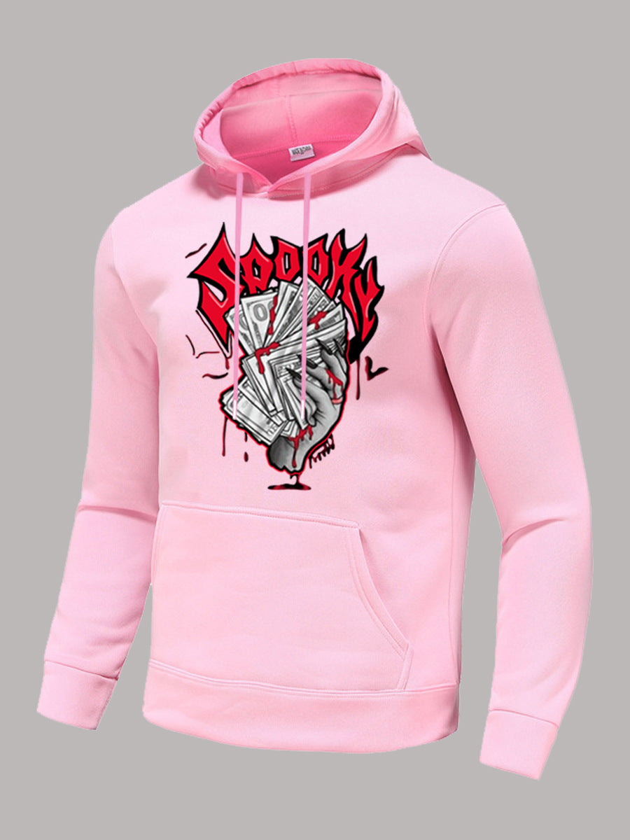 Men's Hoodie with eye-catching graphic print and comfortable kangaroo pockets Lune London
