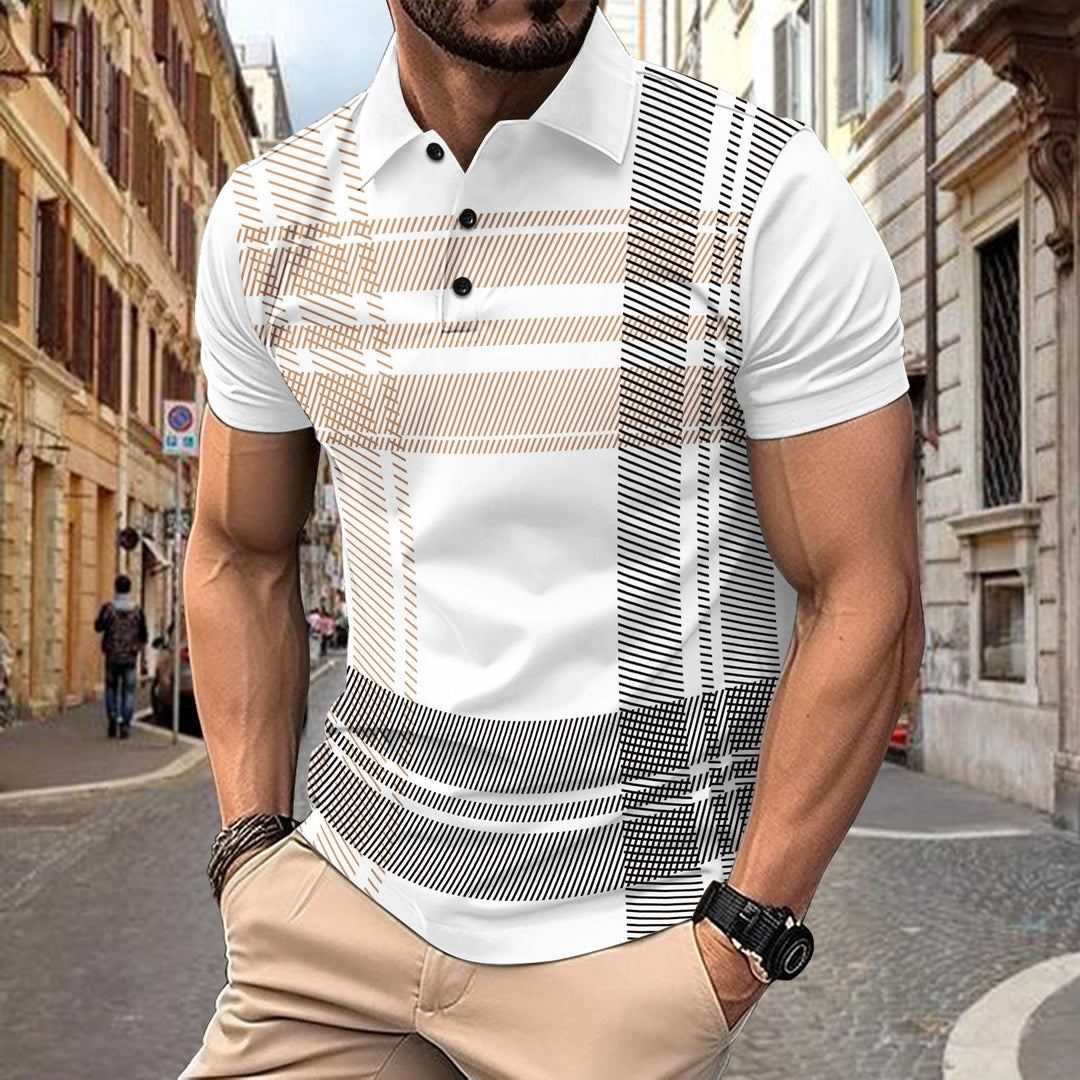 Men's Short Sleeve Polo Shirt Lune London