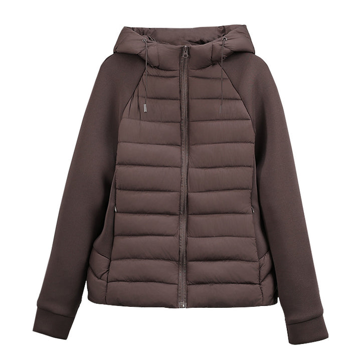 Insulated quilted jacket for women with hood and sporty cut Lune London