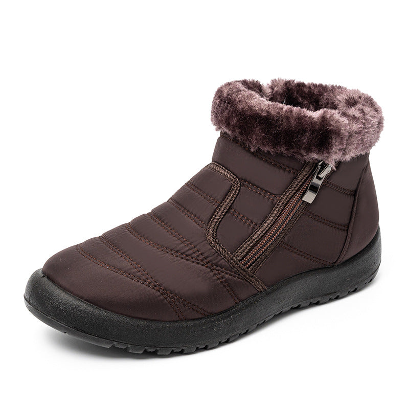Bottes d'hiver isolées pour femmes avec semelle antidérapante et fermeture éclair pratique Lune London