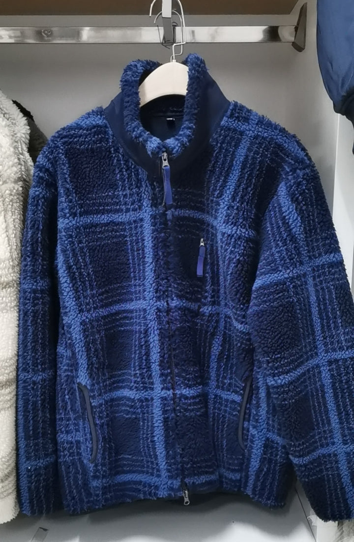 Veste en polaire pour femmes avec col montant et texture en nid d'abeille Chic & Stil