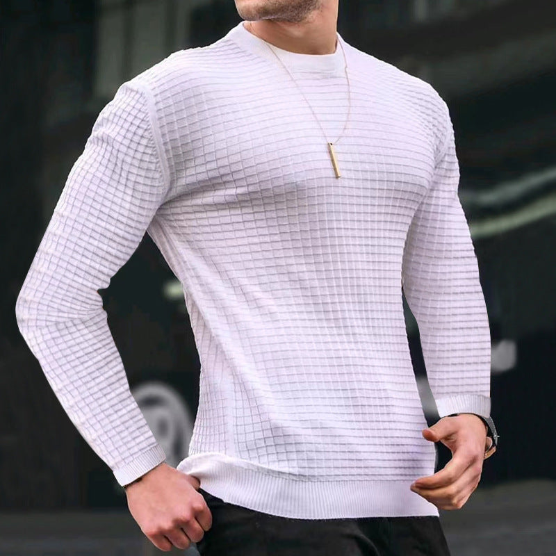 Trendy men's sweater with textured surface Lune London