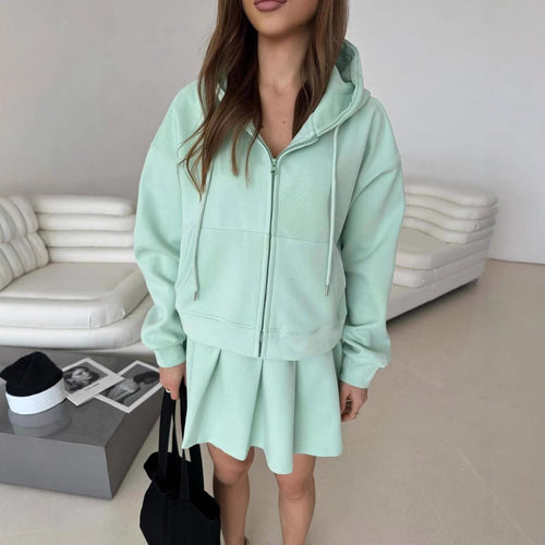 Women's sports top with skirt and hood Lune London