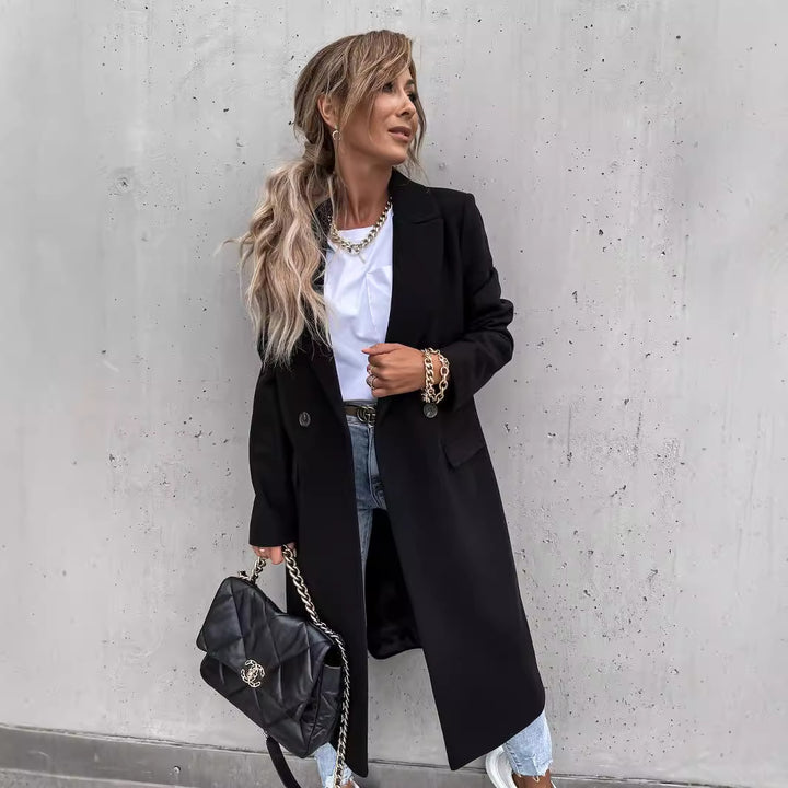 Elegant wool coat for women in oversized style Lune London