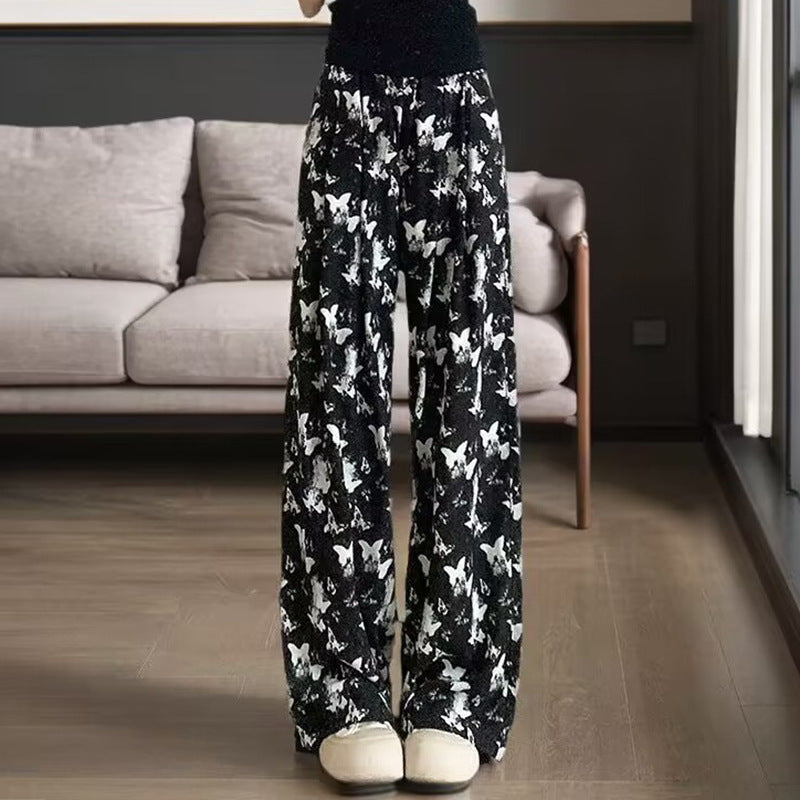 Ladies Comfortable Summer Pants with Butterfly Pattern Chic & Stil