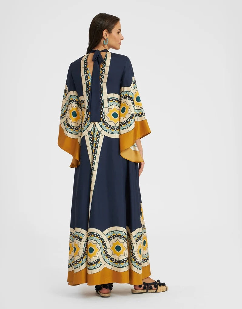 Lune London | Printed Three-Quarter Sleeve Dress