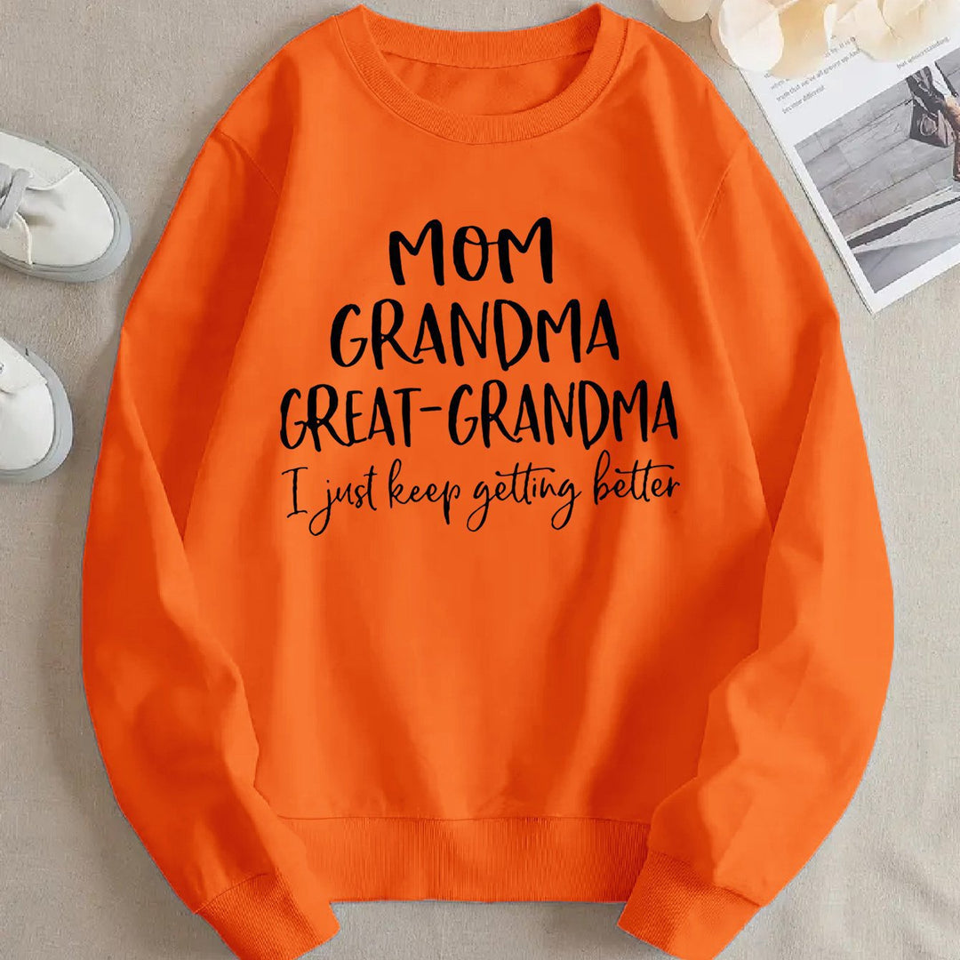 Sweat-shirt femme avec imprimé familial créatif et coupe confortable Chic & Stil