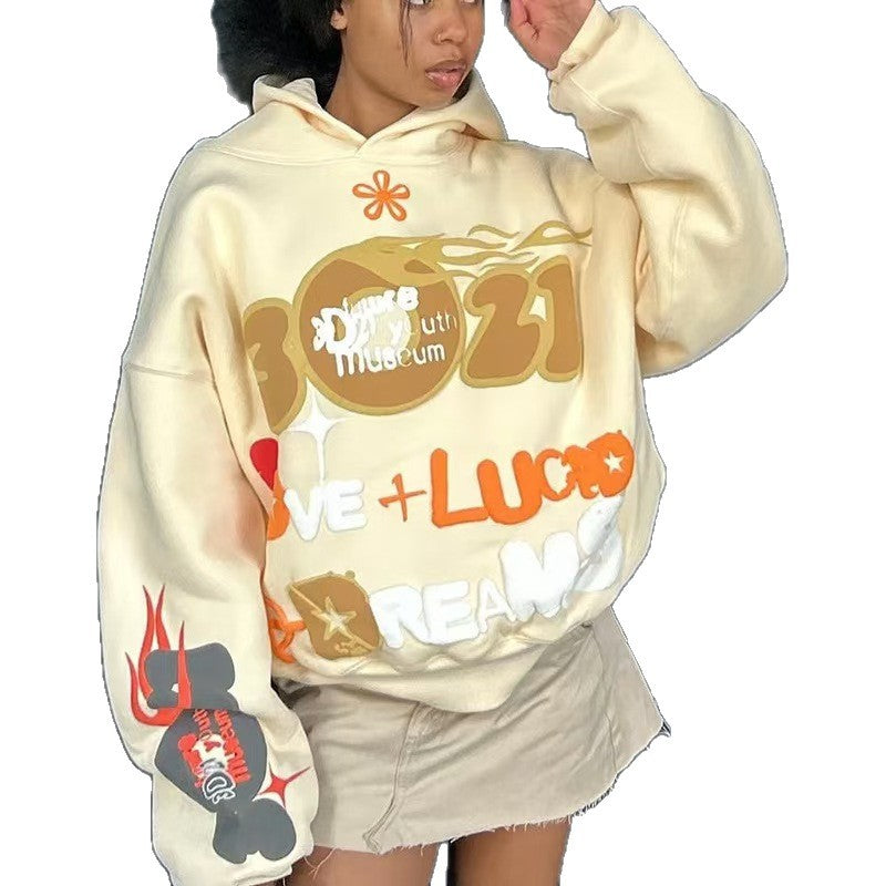Ladies Oversized Streetwear Hoodie Lune London