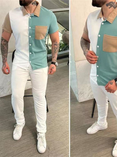 Men's casual colorblock outfit Lune London