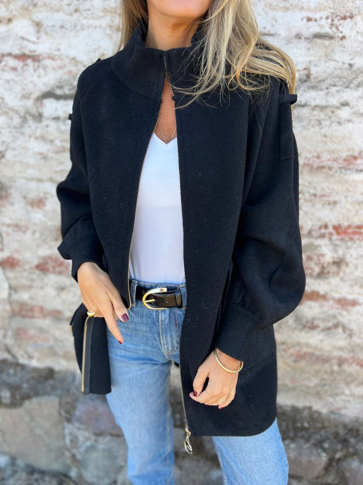 Fashionable and comfortable women's transition jacket with high collar Lune London