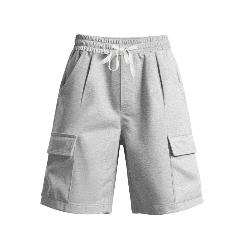 Shorts de cargo décontractés pour hommes avec taille élastique et poches latérales pratiques Lune London