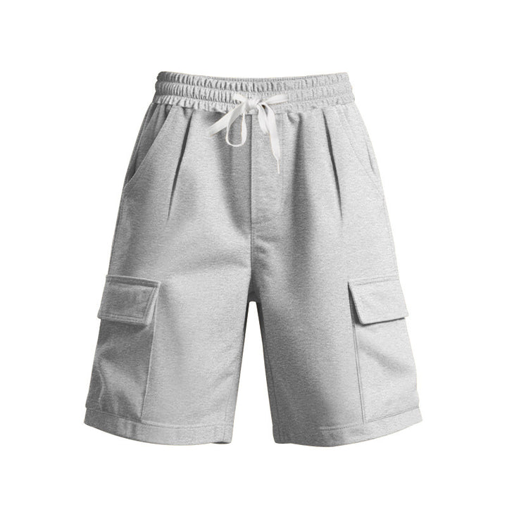 Shorts de cargo décontractés pour hommes avec taille élastique et poches latérales pratiques Lune London