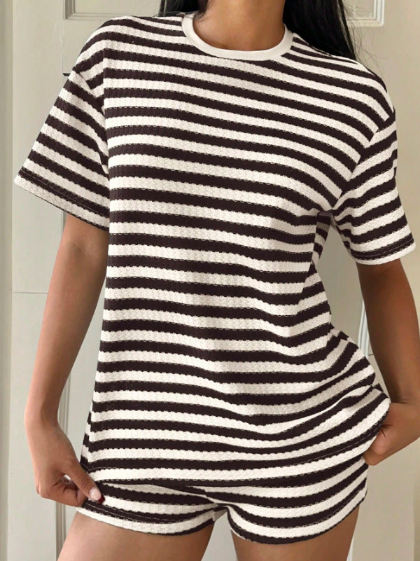Casual striped t-shirt for women with a high-quality structure Lune London