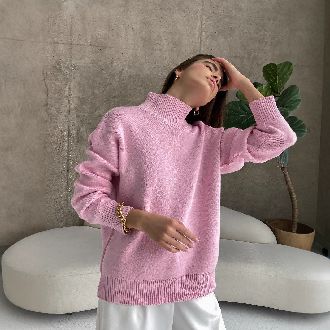 Elegant high collar sweater for women Lune London