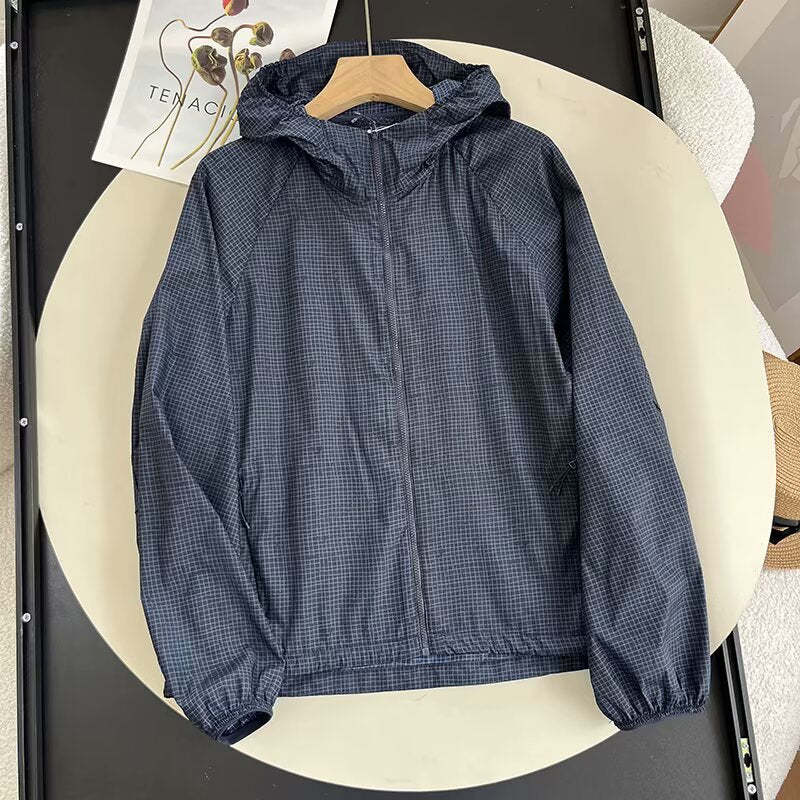 Veste de transition femme coupe-vent avec col à capuche ajustable Chic & Stil