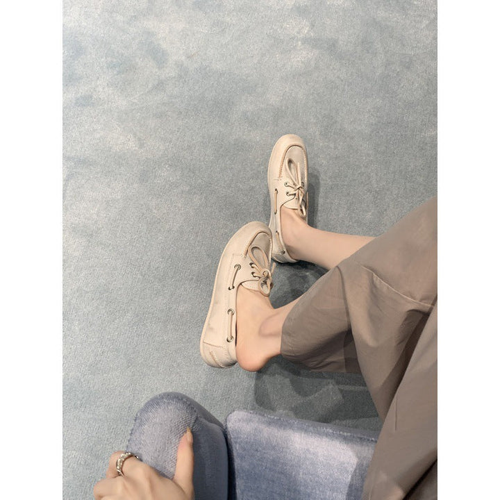 Women Nautical Lace-up Boat Shoes Lune London