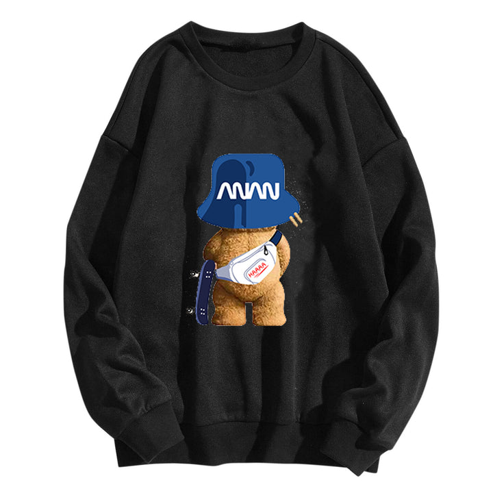 Women casual sweatshirt with playful bear motifs Chic & Stil