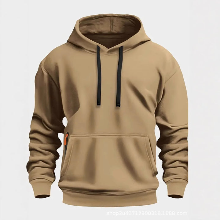 Men's sporty hooded sweatshirt with practical pockets and breathable material Lune London