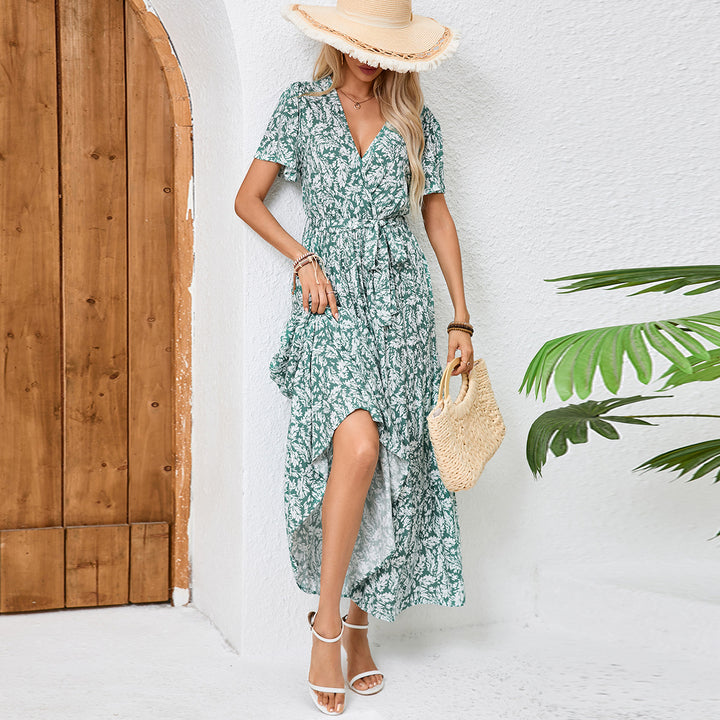 Lune London high floral wrap dress for women