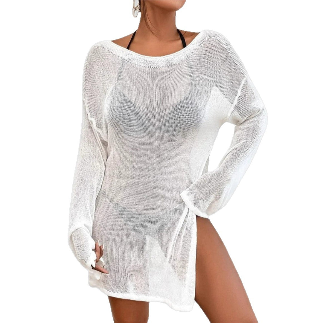 Ladies Transparent Beach Tunic with Chic and Stylish Loose Fit
