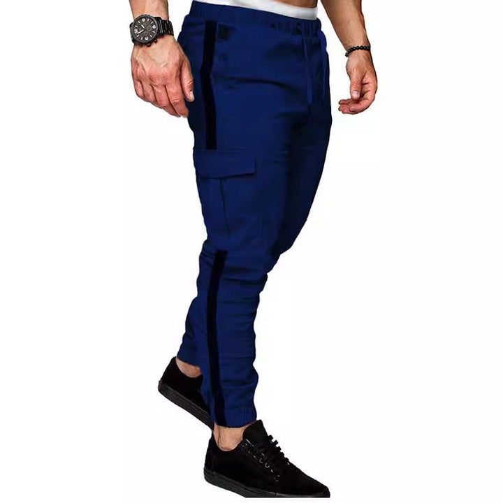 Men's cargo pants with elastic waist and versatile side pockets Lune London