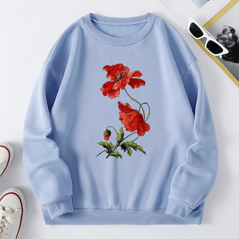 Sweatshirt pour femmes avec design floral et coupe confortable Chic & Stil