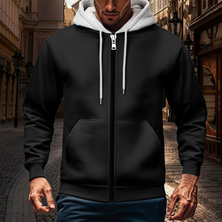 Sporty hooded jacket for men with an innovative treatment of the inner lining Lune London