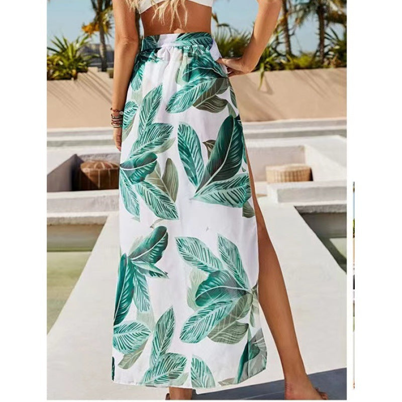 Lune London Women's Split Chiffon Maxi Skirt