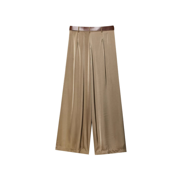 Femme pantalon large élégant Palazzo avec ceinture Lune London