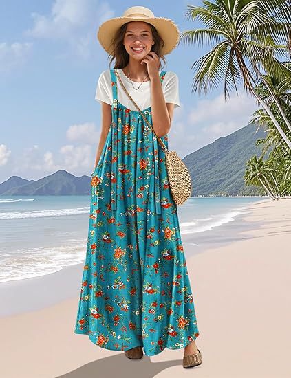 Long cotton dresses for women with straps and pockets Lune London