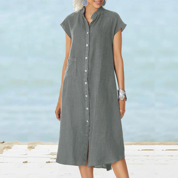 Shirt dress for women with functional pockets and airy cut Lune London