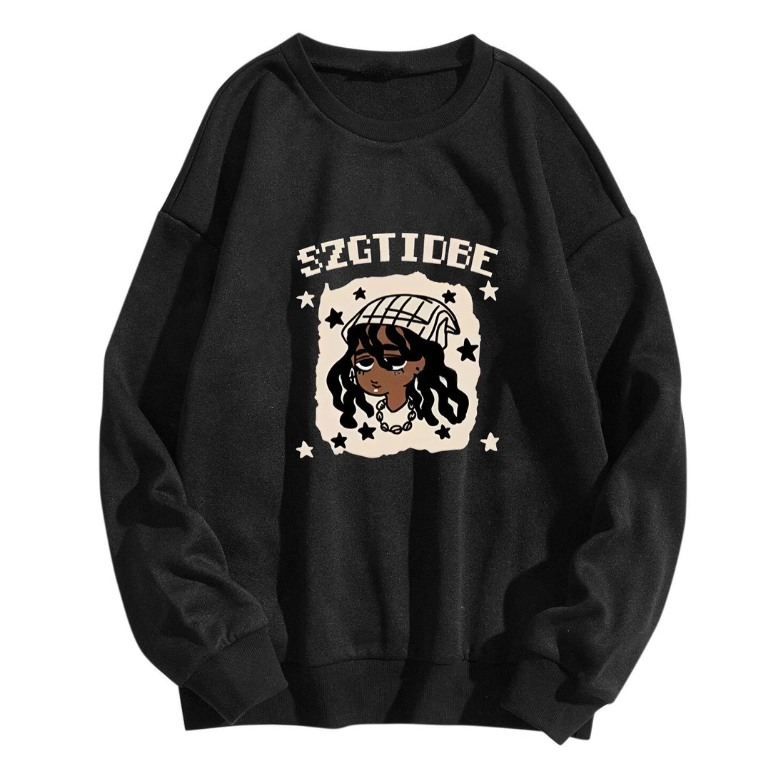 Women's casual sweatshirt with artistic print Chic & Stil