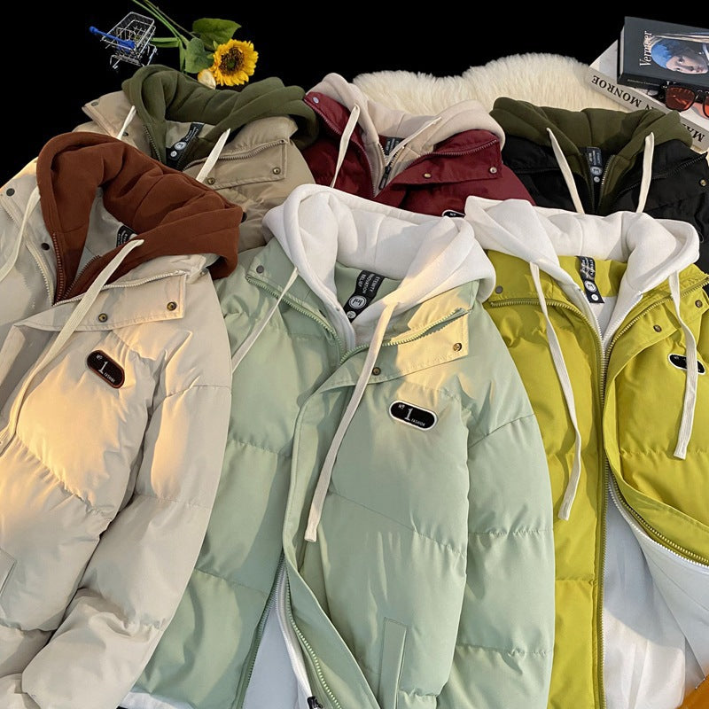 Ladies stylish quilted jacket with integrated hoodie Lune London