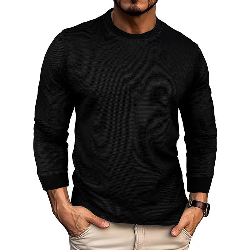 Long sleeve t-shirt for men in breathable ribbed material Lune London