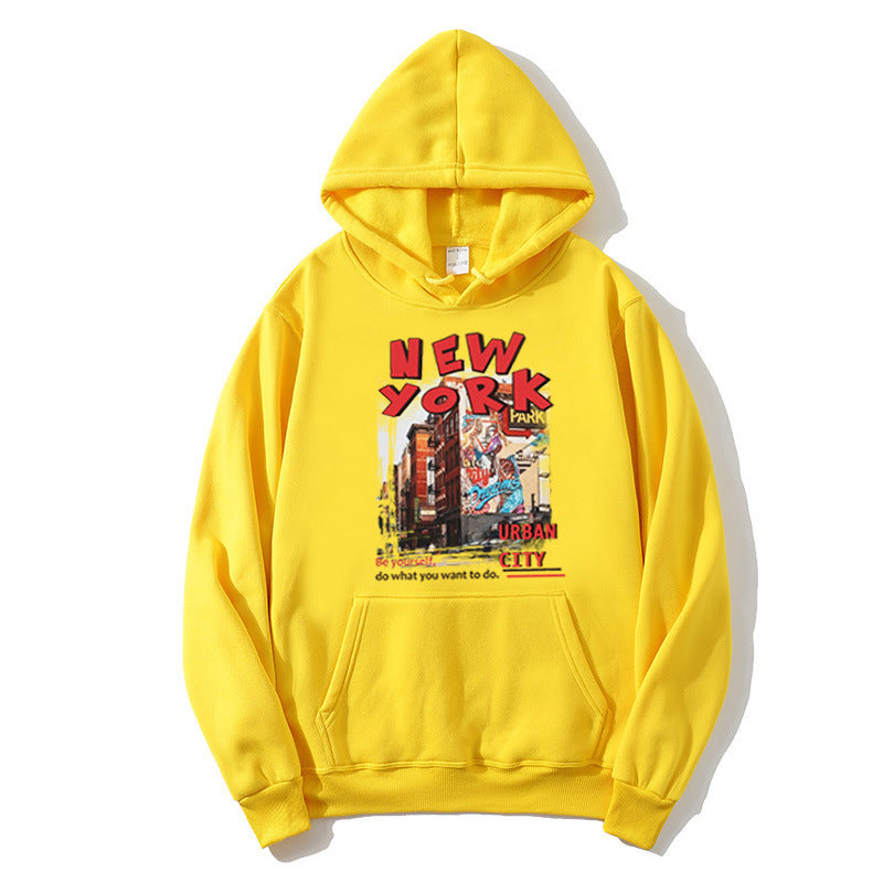 Women's hoodie with urban New York design Chic & Stil