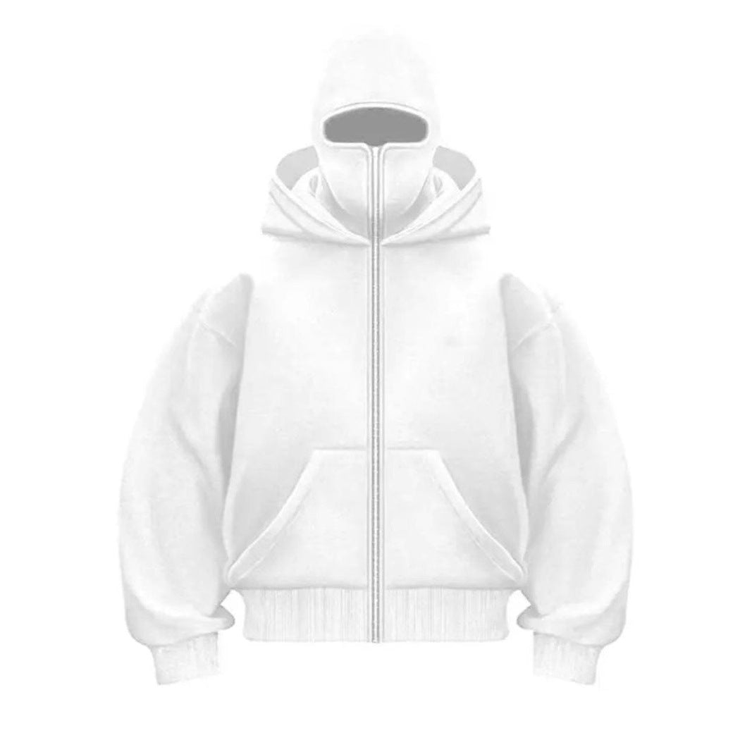 Trendy hooded jacket for women with high collar Lune London