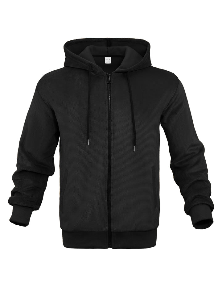 Men's sporty hooded jacket made of breathable mesh material Lune London