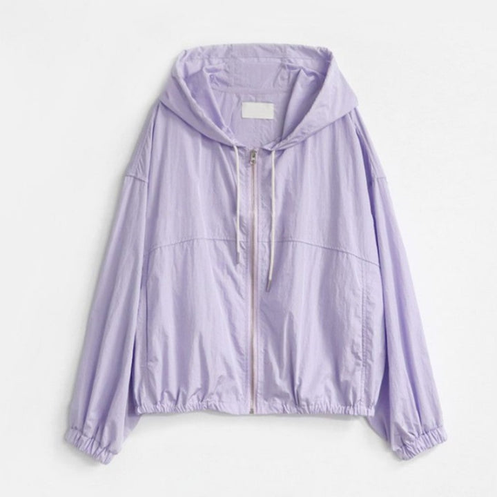 Veste de transition légère pour femmes avec capuche et manches volumineuses Chic & Stil